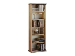 VCM Prateleira de mídia de CD / DVD Vetro Sonoma Oak A. 92 x L. 31 x P. 18 cm^ Móvel De Arrumação