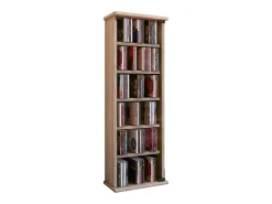 VCM Prateleira de mídia de CD / DVD Vetro Sonoma Oak A. 92 x L. 31 x P. 18 cm^ Móvel De Arrumação