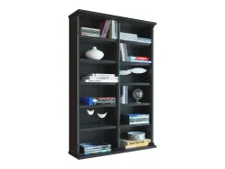 Móvel De Arrumação|VCM Prateleira de mídia de CD / DVD Lona Preto A. 92 x L. 60 x P. 18 cm Multicor