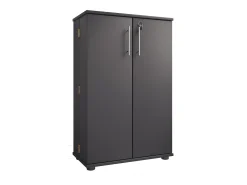 VCM Prateleira de mídia de CD / DVD Engalo Antracite A. 93 x L. 60 x P. 31 cm^ Móvel De Arrumação
