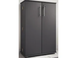 VCM Prateleira de mídia de CD / DVD Engalo Antracite A. 93 x L. 60 x P. 31 cm^ Móvel De Arrumação