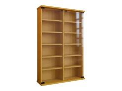 Móvel De Arrumação*VCM Prateleira de mídia de CD / DVD Roma Livro A. 92 x L. 60 x P. 18 cm Natural claro