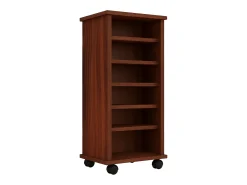 Móvel De Arrumação|VCM Prateleira de mídia de CD / DVD Valenza Nozes A. 98 x L. 31 x P. 35 cm Multicor