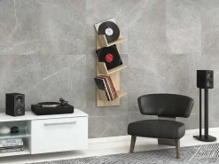 Móvel De Arrumação|VCM Prateleira de mídia de CD / DVD Lona Carvalho Sonoma (Sägerau) A. 106 x L. 33 x P. 26 cm Multicor