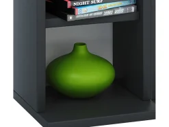 Móvel De Arrumação*VCM Prateleira de mídia de CD / DVD Milano Preto A. 92 x L. 42 x P. 20 cm Multicor