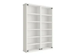 Móvel De Arrumação|VCM Prateleira de mídia de CD / DVD Lona Branco A. 92 x L. 60 x P. 18 cm Multicor