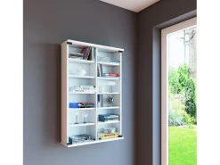 Móvel De Arrumação|VCM Prateleira de mídia de CD / DVD Lona Branco A. 92 x L. 60 x P. 18 cm Multicor