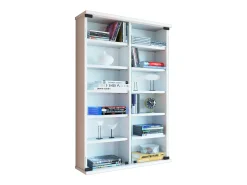 Móvel De Arrumação|VCM Prateleira de mídia de CD / DVD Lona Branco A. 92 x L. 60 x P. 18 cm Multicor