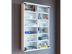 Móvel De Arrumação|VCM Prateleira de mídia de CD / DVD Lona Branco A. 92 x L. 60 x P. 18 cm Multicor
