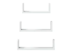 Sale vidaxl Prateleira de parede 3 pcs derivados de madeira Branco