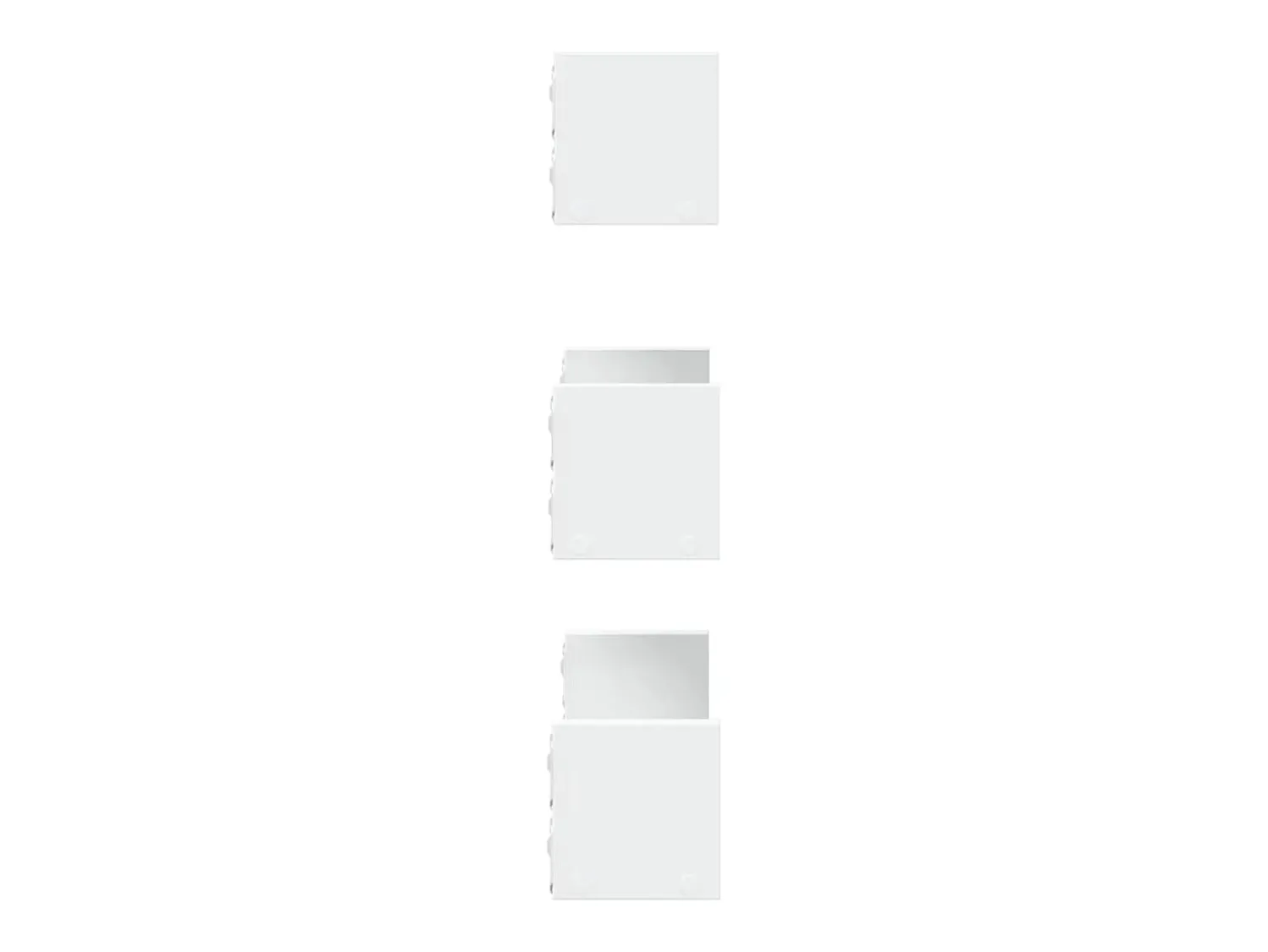 Sale vidaxl Prateleira de parede 3 pcs derivados de madeira Branco