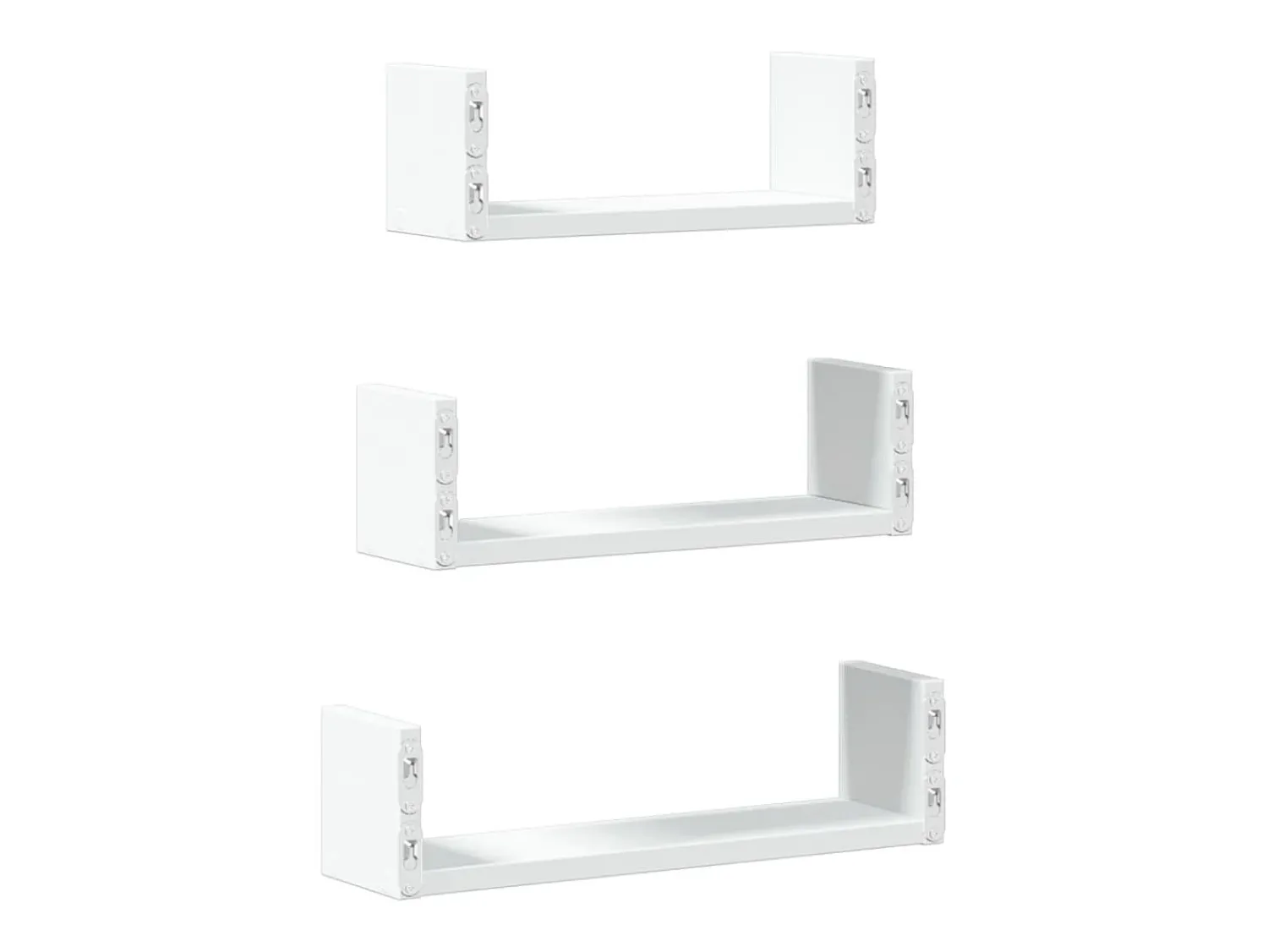 Sale vidaxl Prateleira de parede 3 pcs derivados de madeira Branco