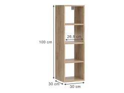 Prateleira|Vicco Prateleira de parede antracite 30x30x100 wido Cinza antracite
