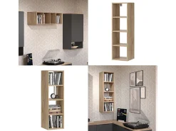 Prateleira|Vicco Prateleira de parede antracite 30x30x100 wido Cinza antracite