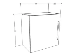 Online VCM Prateleira de parede Arila Branco A. 50 x L. 50 x P. 30 cm Multicor