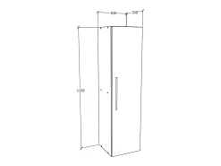 Discount VCM Prateleira de parede Arila Carvalho mel A. 115 x L. 30 x P. 30 cm Multicor