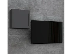 Móvel De Tv*VCM Prateleira de parede Arila Antracite A. 50 x L. 50 x P. 30 cm Multicor