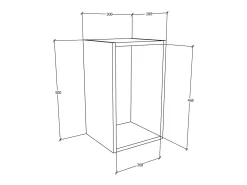 VCM Prateleira de parede Arila Branco A. 30 x L. 50 x P. 28 cm^ Prateleira