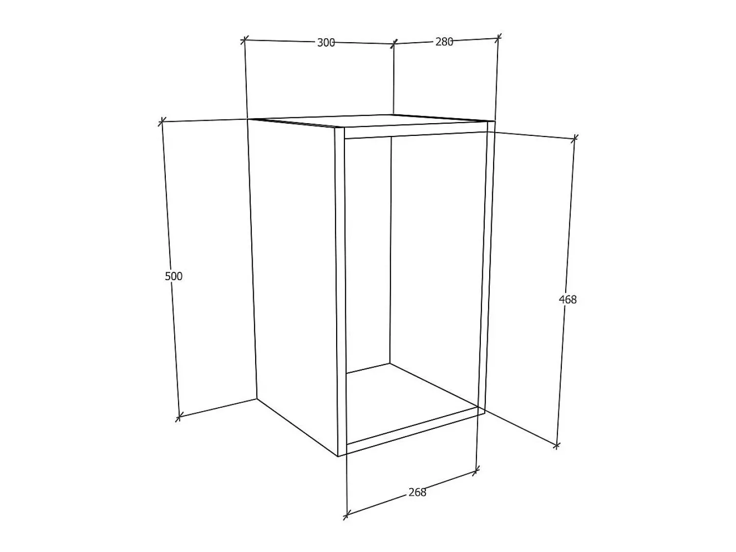 VCM Prateleira de parede Arila Branco A. 30 x L. 50 x P. 28 cm^ Prateleira