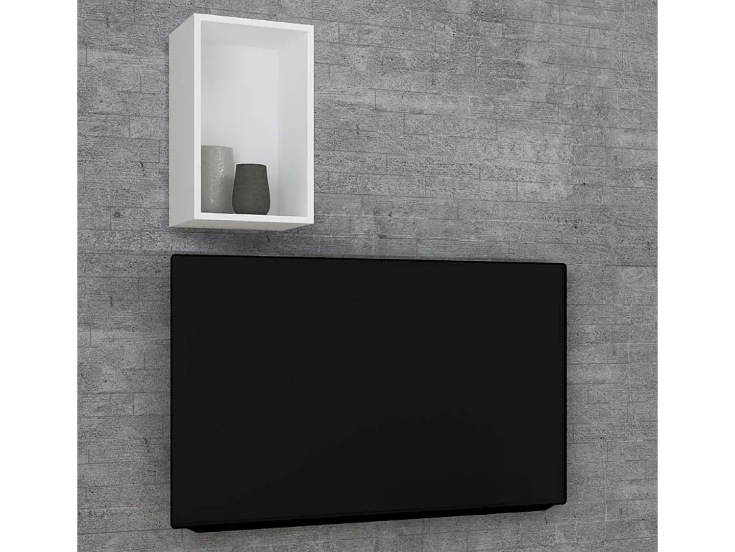 VCM Prateleira de parede Arila Branco A. 30 x L. 50 x P. 28 cm^ Prateleira