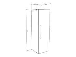 Prateleira*VCM Prateleira de parede Arila Branco A. 95 x L. 30 x P. 30 cm Multicor