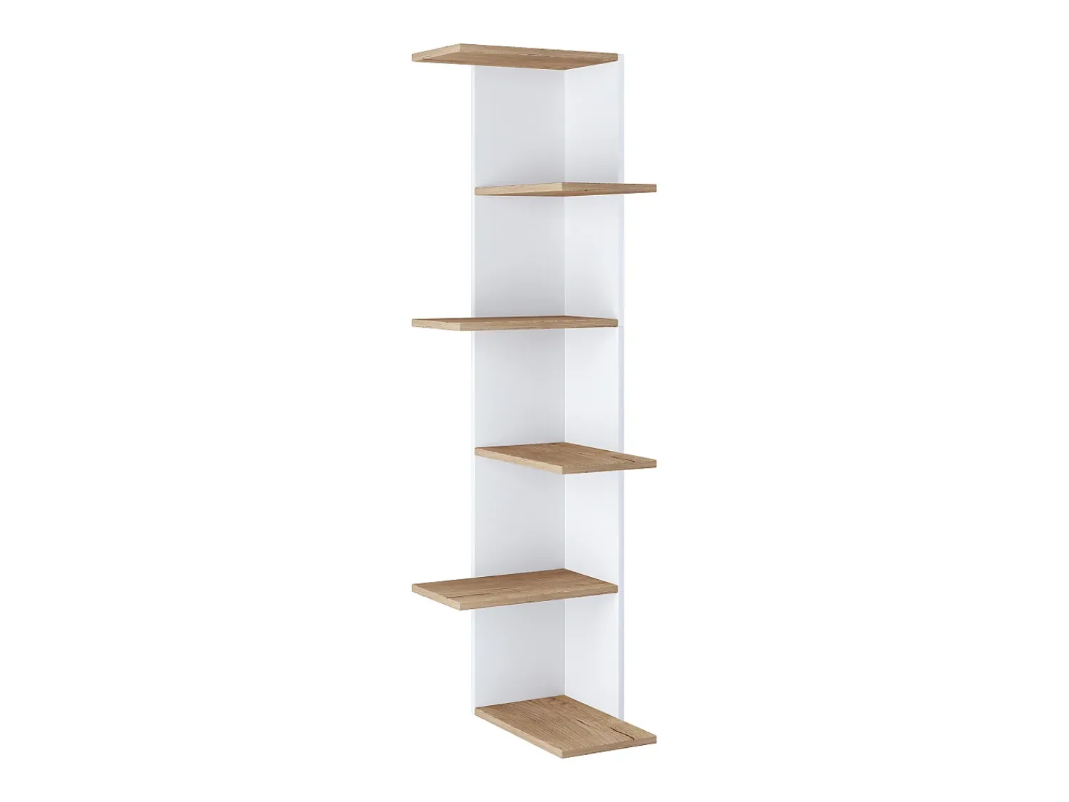 Online VCM Prateleira de parede Balos Branco/carvalho de mel A. 140 x L. 37 x P. 37 cm Multicor