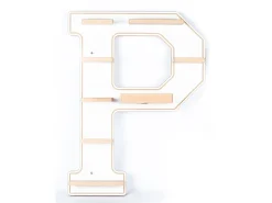 Discount VCM Prateleira de parede BOARTI Buchstabe Branco A. 54 x L. 40 x P. 19 cm Multicor