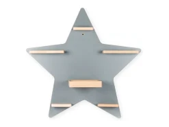 VCM Prateleira de parede BOARTI Regal Cinza A. 55 x L. 52 x P. 19 cm^ Prateleira