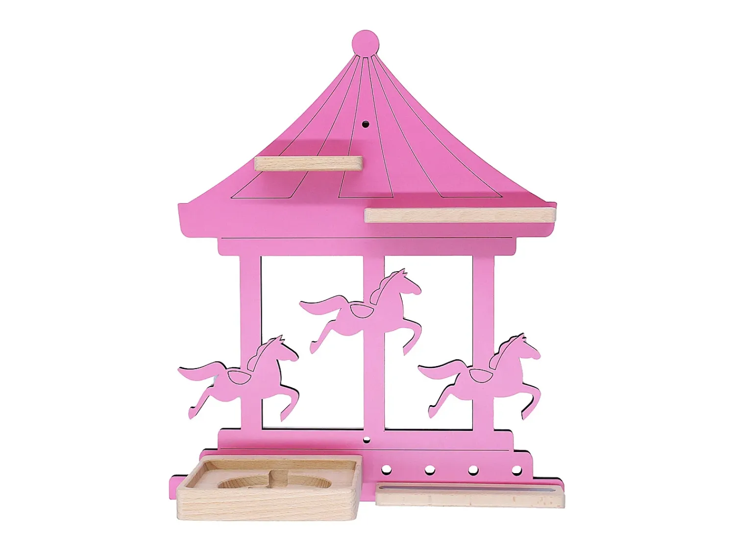 VCM Prateleira de parede BOARTI Regal Rosa A. 41 x L. 35 x P. 19 cm^ Prateleira