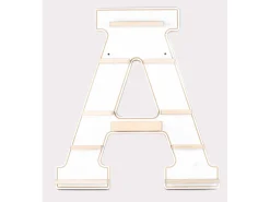 VCM Prateleira de parede BOARTI Buchstabe Branco A. 54 x L. 49 x P. 19 cm^ Prateleira