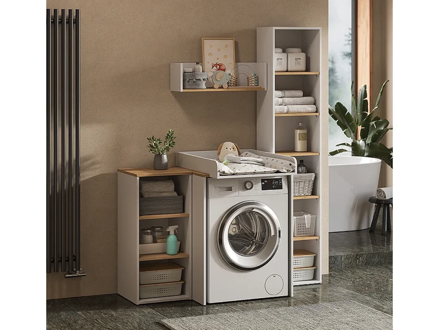 Clearance Vicco Prateleira de parede /artesanal 67.8x20x20 viktor Branco