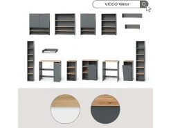 Clearance Vicco Prateleira de parede /artesanal 67.8x20x20 viktor Branco