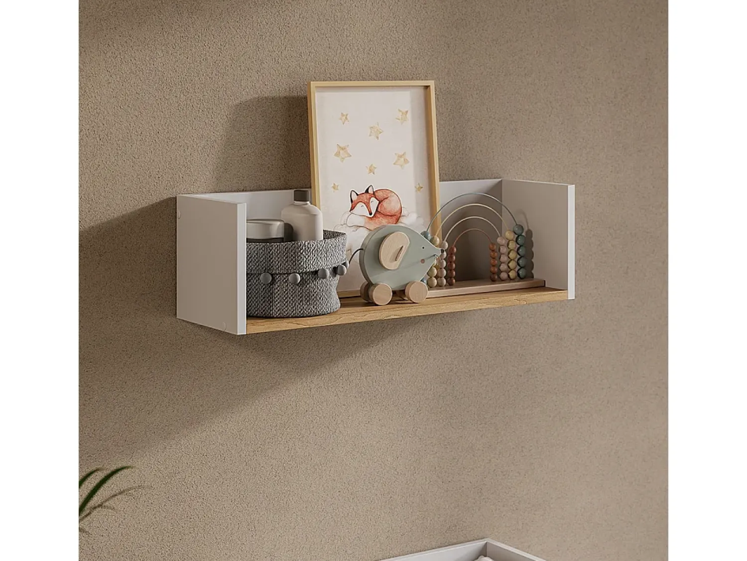 Clearance Vicco Prateleira de parede /artesanal 67.8x20x20 viktor Branco