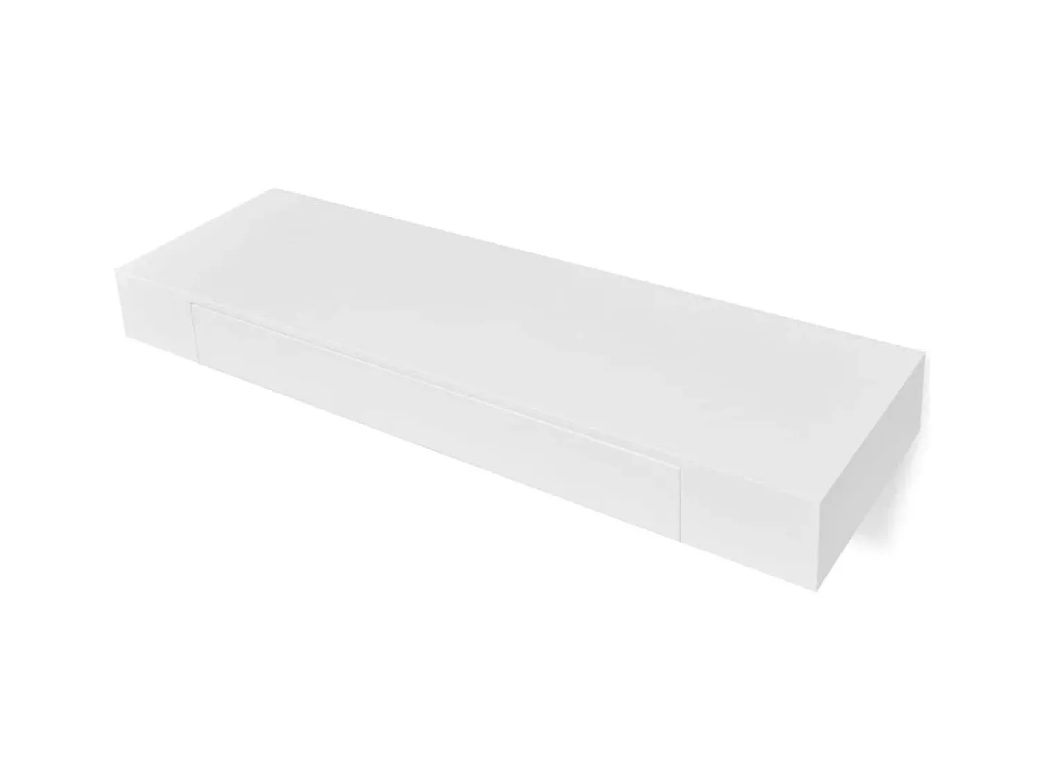 Prateleira de parede c/ 1 gaveta para livros/DVD MDF PT781284^ Prateleira