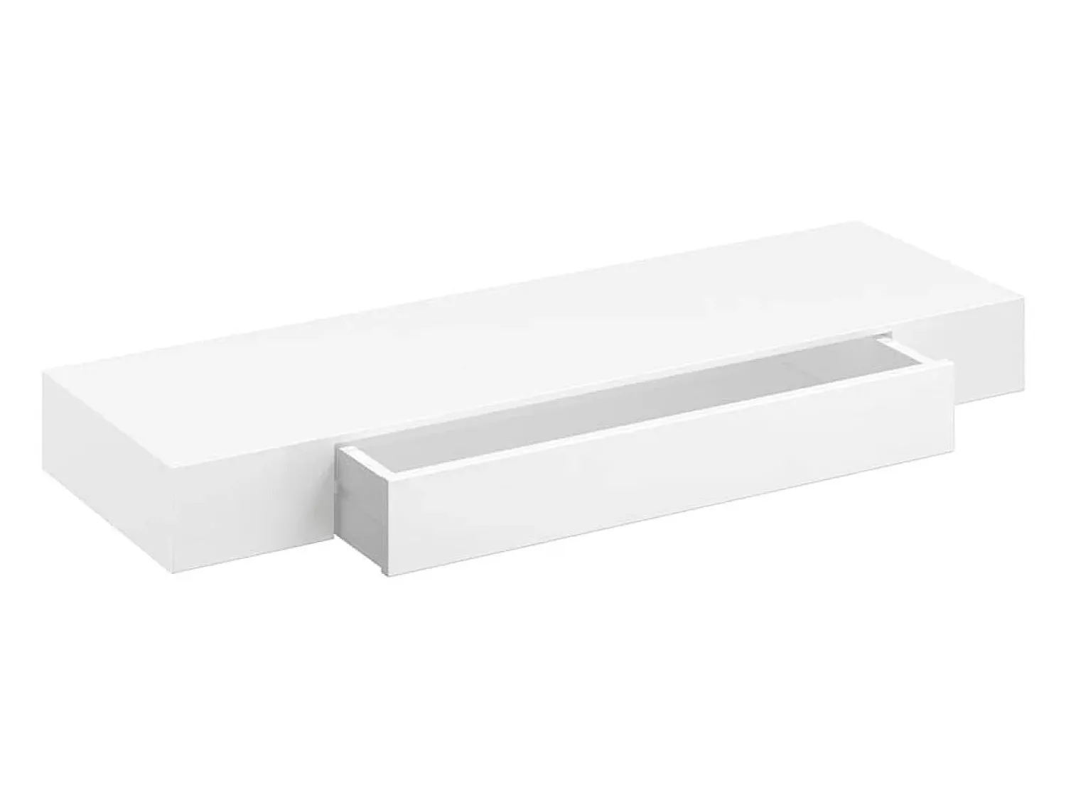 Prateleira*vidaxl Prateleira de parede c/ 1 gaveta para livros/DVD MDF Branco