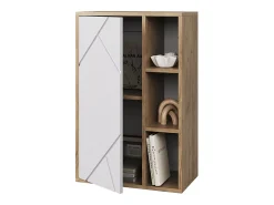 Vicco Prateleira de parede carvalho goldkraft/branco 50.1x28.3x78.4 berno^ Prateleira