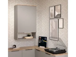 Prateleira|Vicco Prateleira de parede cinzento-bege 60x30x100 wido Taupe