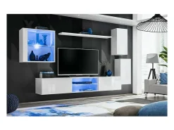 Discount Meublorama Prateleira de parede 120cm coleção SWITCH. Cor branca. Branco