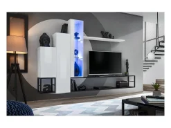 Outlet Meublorama Prateleira de parede 180cm coleção SWITCH. Cor branca. Branco