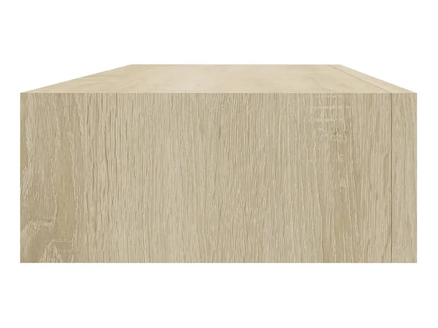 Prateleira de parede com gaveta MDF 60x23,5x10 cm cor carvalho PT672783 Castanho