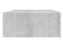 Prateleira* Prateleira de parede com gaveta MDF 40x23,5x10 cm cinza cimento PT236773 Cinzento