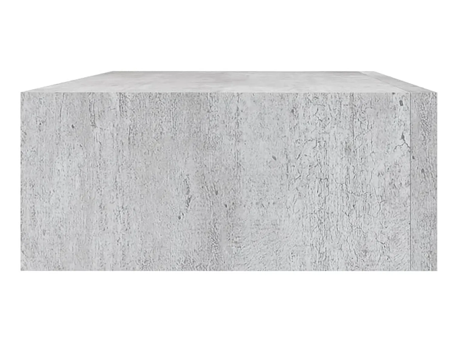 Prateleira* Prateleira de parede com gaveta MDF 40x23,5x10 cm cinza cimento PT236773 Cinzento