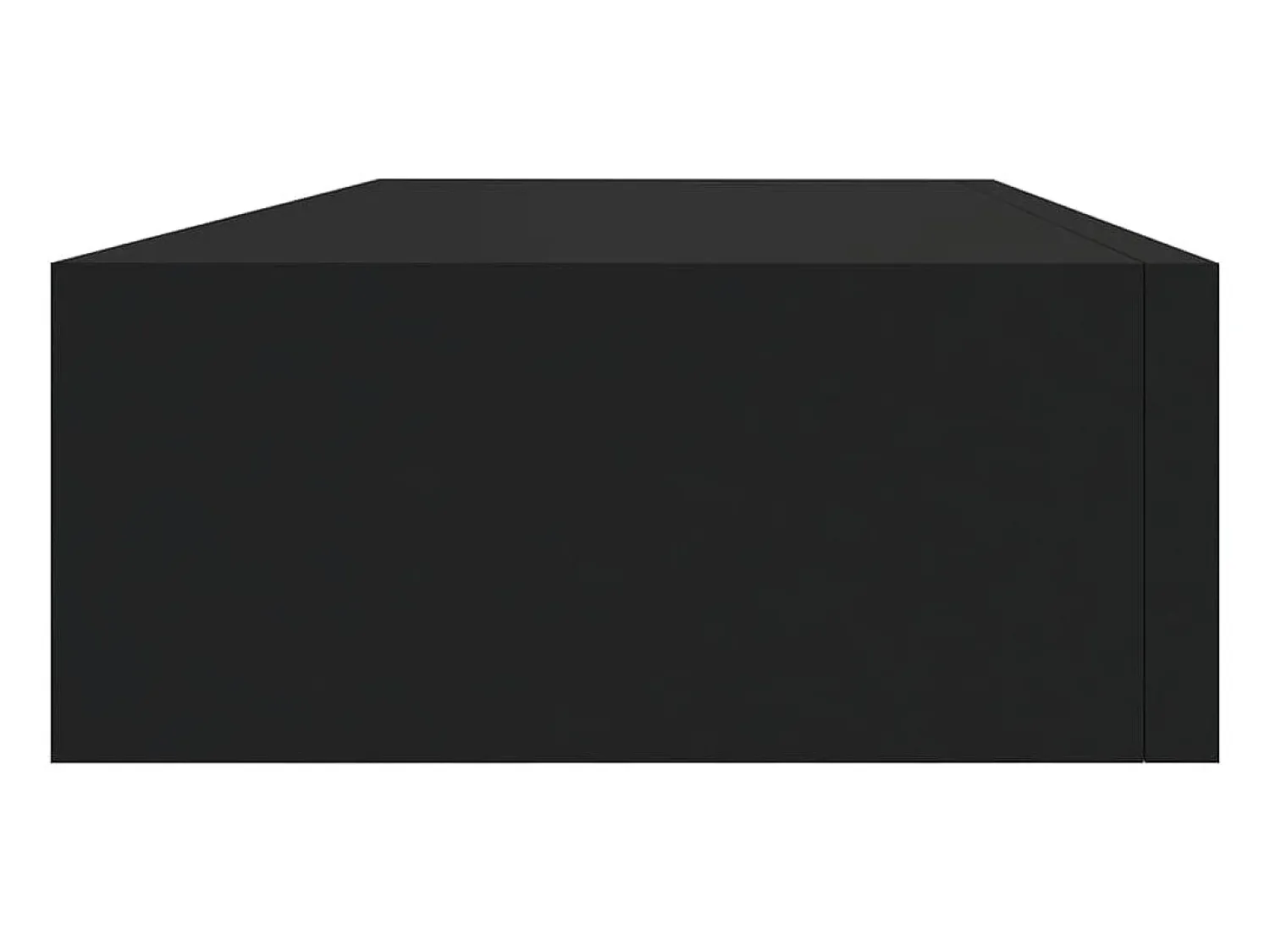 Prateleira* Prateleira de parede com gaveta MDF 60x23,5x10 cm PT259225 Preto