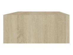 Prateleira* Prateleira de parede com gaveta MDF 40x23,5x10 cm cor carvalho PT486934 Castanho