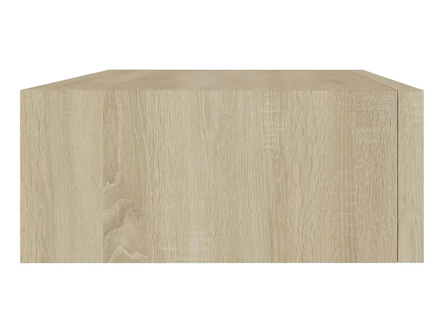Prateleira* Prateleira de parede com gaveta MDF 40x23,5x10 cm cor carvalho PT486934 Castanho