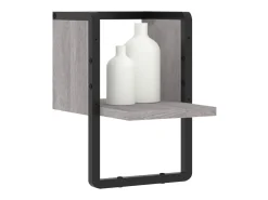 Prateleira de parede com barra 20x25x30 cm sonoma PT797657^ Prateleira