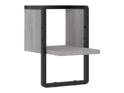 Prateleira de parede com barra 20x25x30 cm sonoma PT797657^ Prateleira
