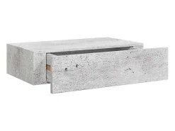Hot vidaxl Prateleira de parede com gaveta MDF 40x23,5x10 cm cinza cimento Cinzento