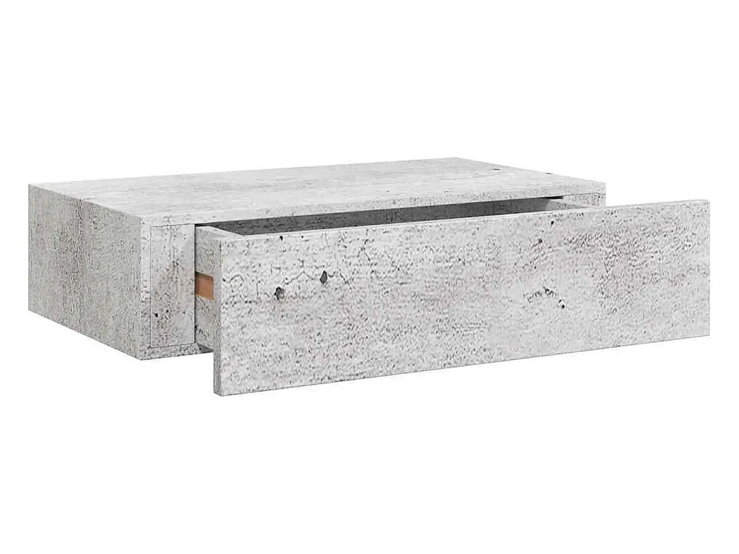 Hot vidaxl Prateleira de parede com gaveta MDF 40x23,5x10 cm cinza cimento Cinzento