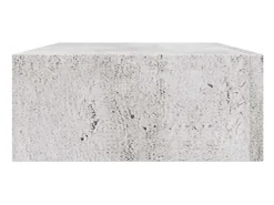 Hot vidaxl Prateleira de parede com gaveta MDF 40x23,5x10 cm cinza cimento Cinzento